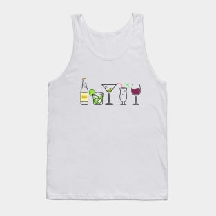 Minimalist Drinks Cocktail Collection Tank Top